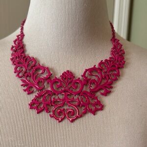 Elegant Pink Statement Necklace